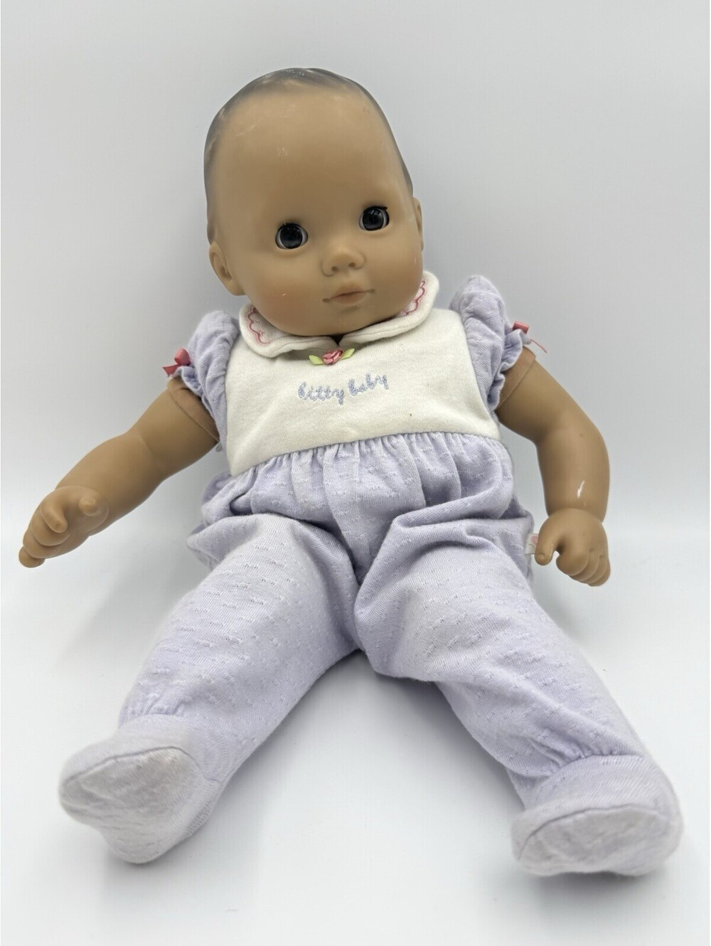 American Girl Bitty Baby Doll Molded Hair Blue Brown Eyes